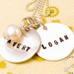 Personalized Jewelry: Silver Charm Necklace..
