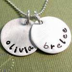 Personalized Jewelry: Silver Charm Necklace..