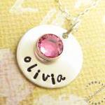 Hand Stamped Jewelry: Custom Engraved With Name..