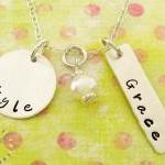 Engraved Jewelry Personalized Hand Stamped..