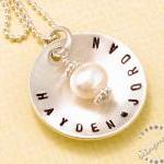 Custom Engraved Necklace Personalized Jewelry..